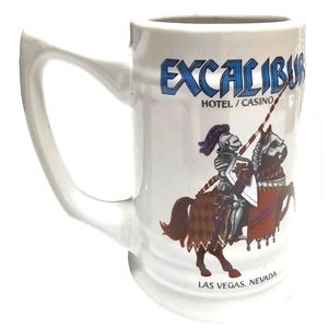 "Vintage" Excalibur Hotel Casino Las Vegas Ceramic Beer Stein Souvenir